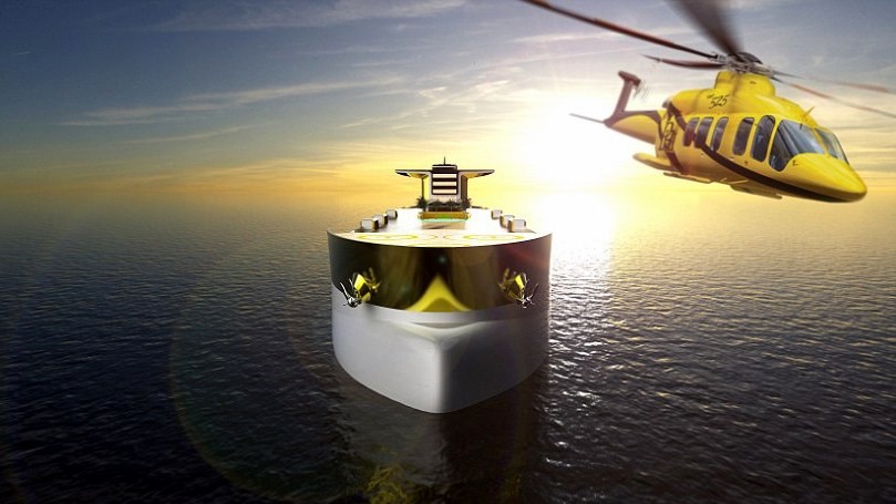 Jachta má heliporty, hangáre, garáže pre motorové člny,